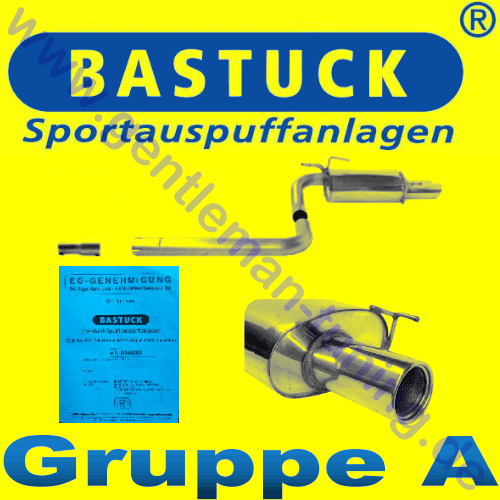 BASTUCK GRUPPE A SPORTAUSPUFF HONDA ACCORD ab 02 1x100